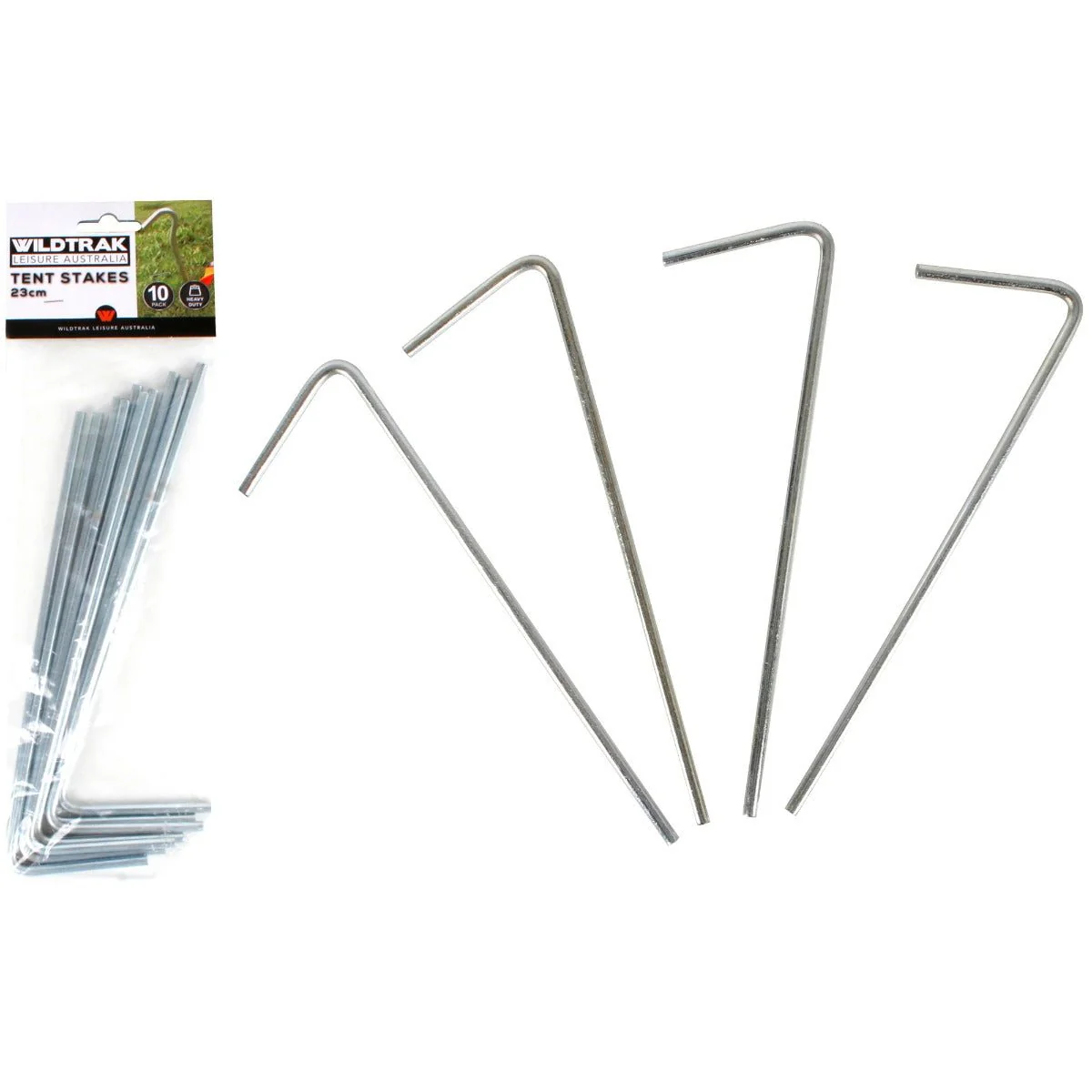 10pk Stainless Steel Tent Pegs 23cm - Image 3