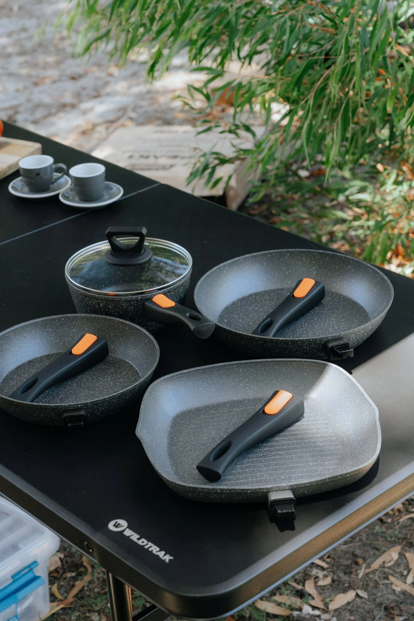 Non Stick Induction Safe Grill Pan with Detachable Handle 28cm - Image 5