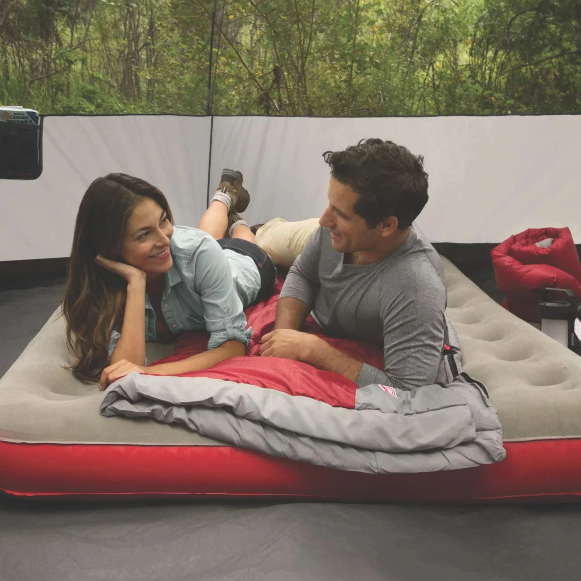 Double Quickbed Plus Air Mattress, Heavy Duty PVC , Soft Plush Rayon Flocked Top, Double Lock Valve, 188 x 137 x 20cm - Image 4