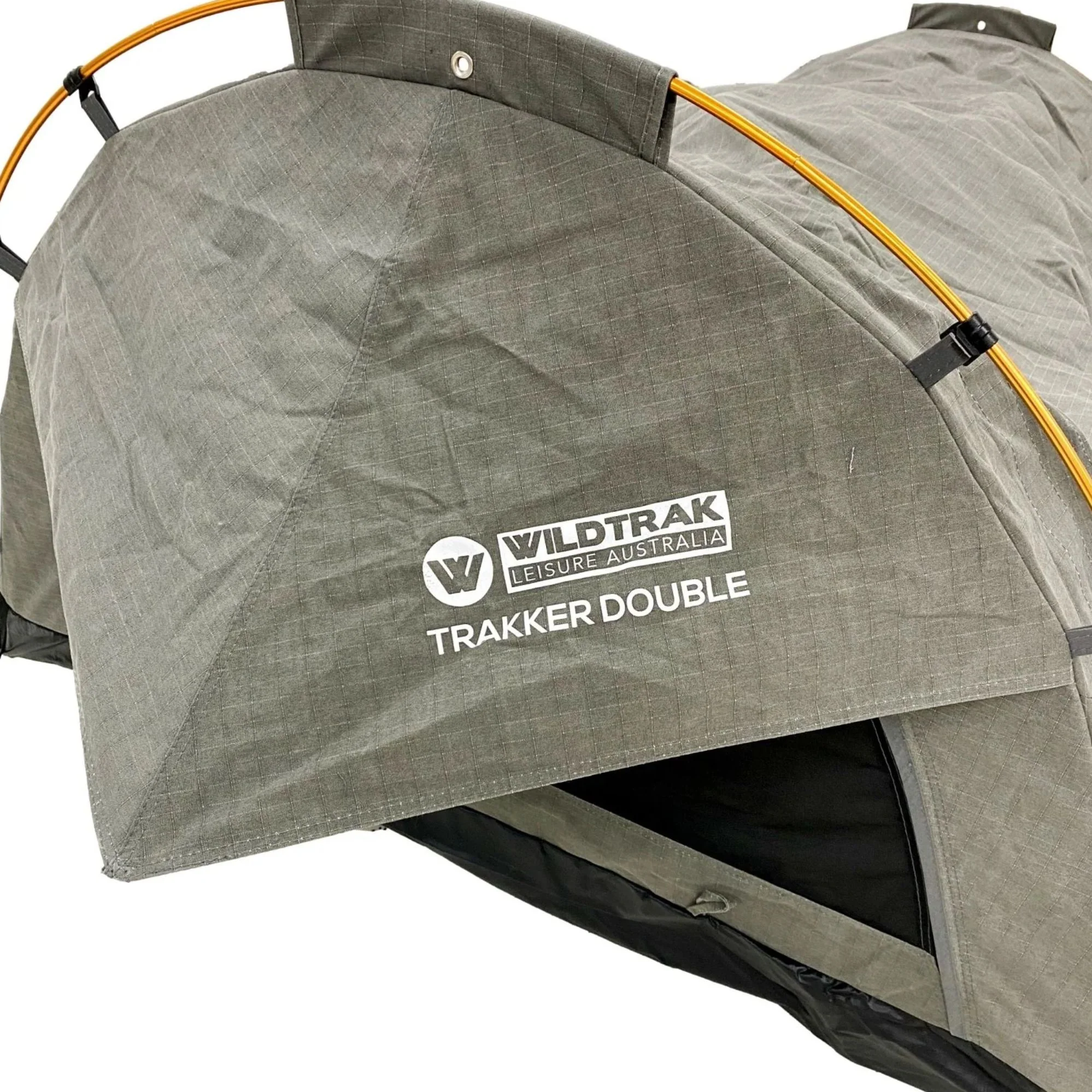 Double Trakker Easy Setup Swag 420gsm Heavy Duty Ripstop Canvas, Ultra Fine Mesh, Aluminium Poles, High Density Foam Mattress, Weatherproof, Durable, Carry Bag with Handles 145x210cm - Image 7