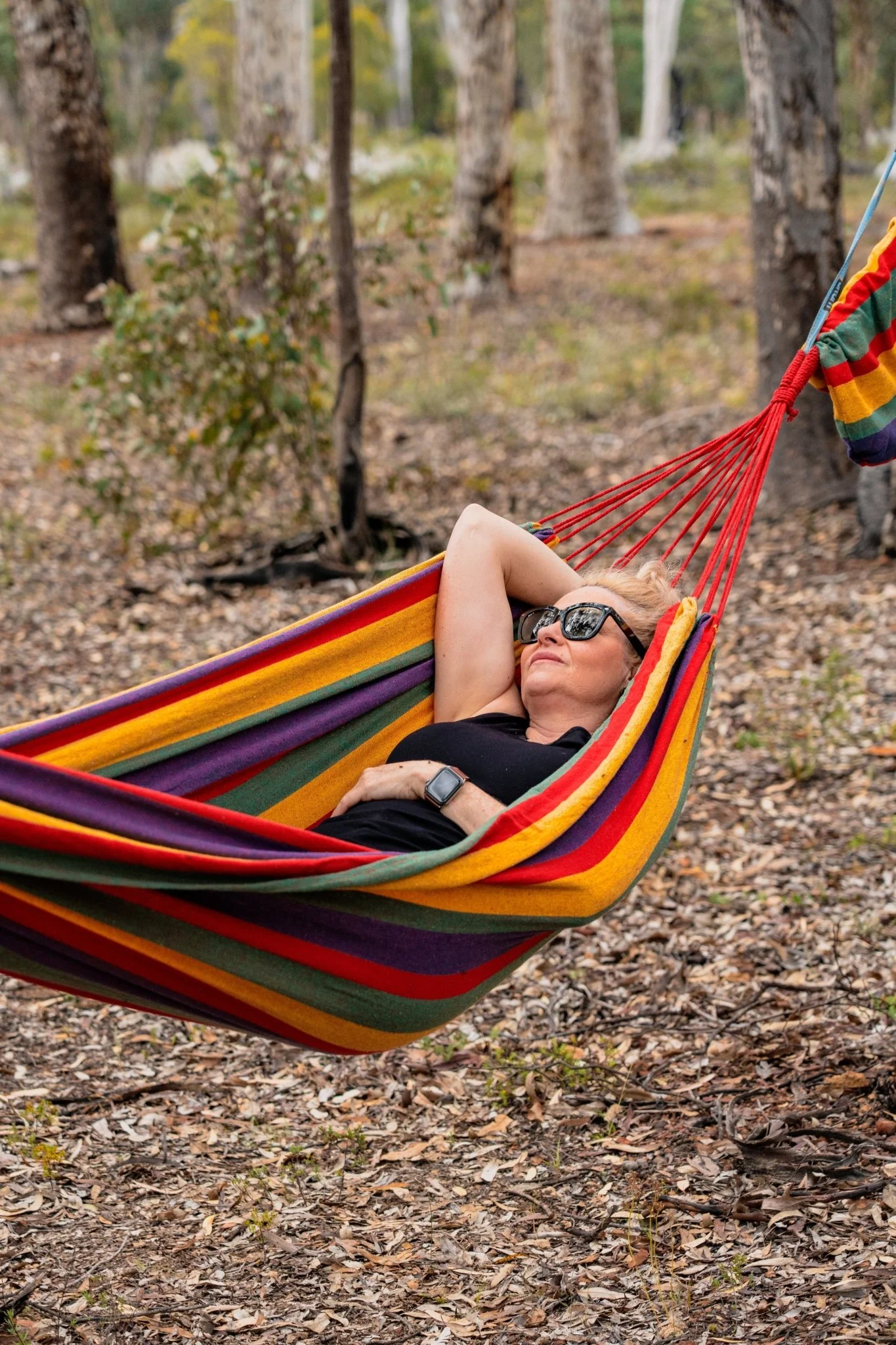DOUBLE TRAVEL HAMMOCK WITH CARRY BAG 200x150cm - Image 3