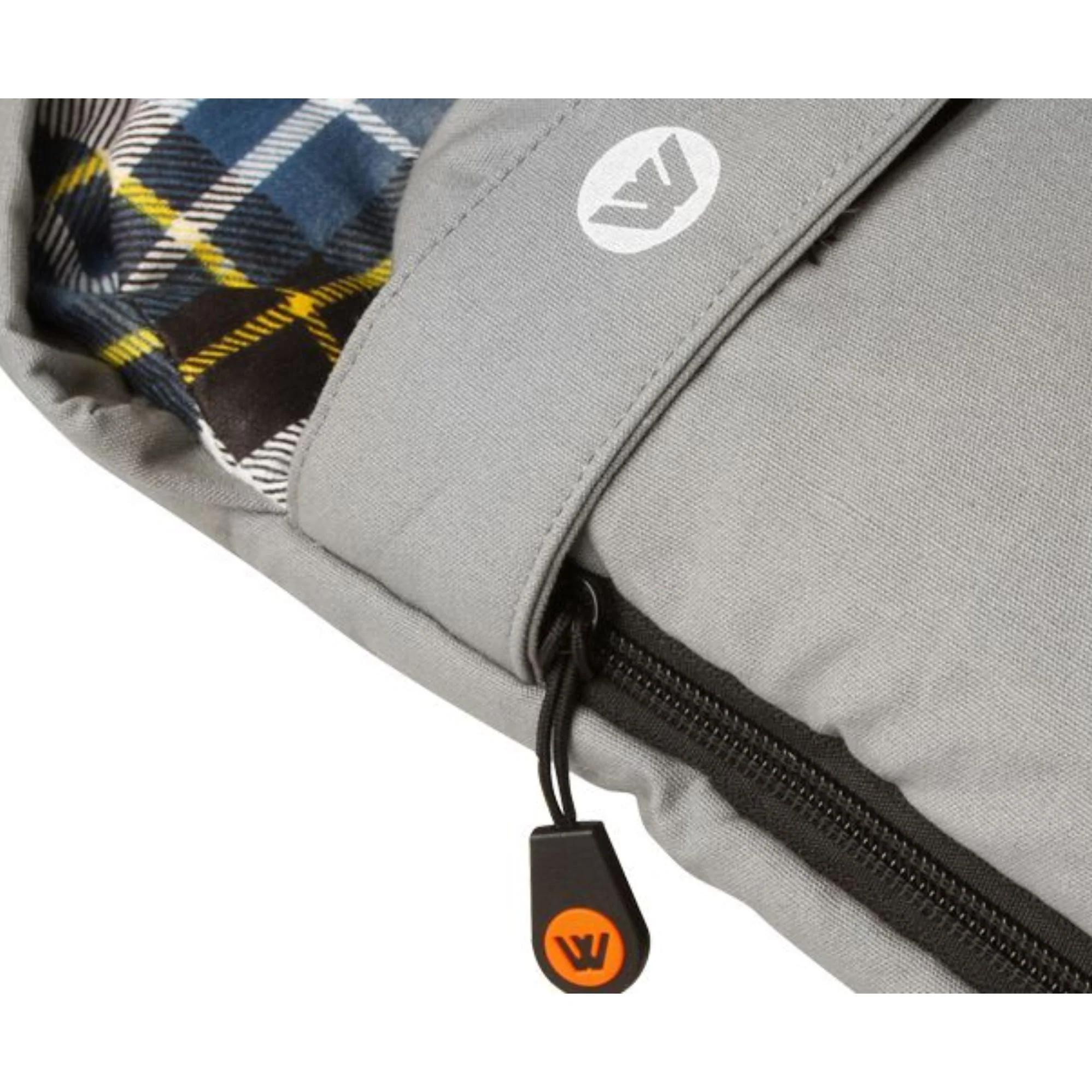 Frankland Double Hooded Sleeping Bag, -2 to -7°C, Flannel Inner, Cotton Canvas Outer Shell, Auto Lock Zips, Sewn-through Contruction, Sewn-in Storage Pocket, Storage Bag, Hanging Loops, 120x230cm - Image 5