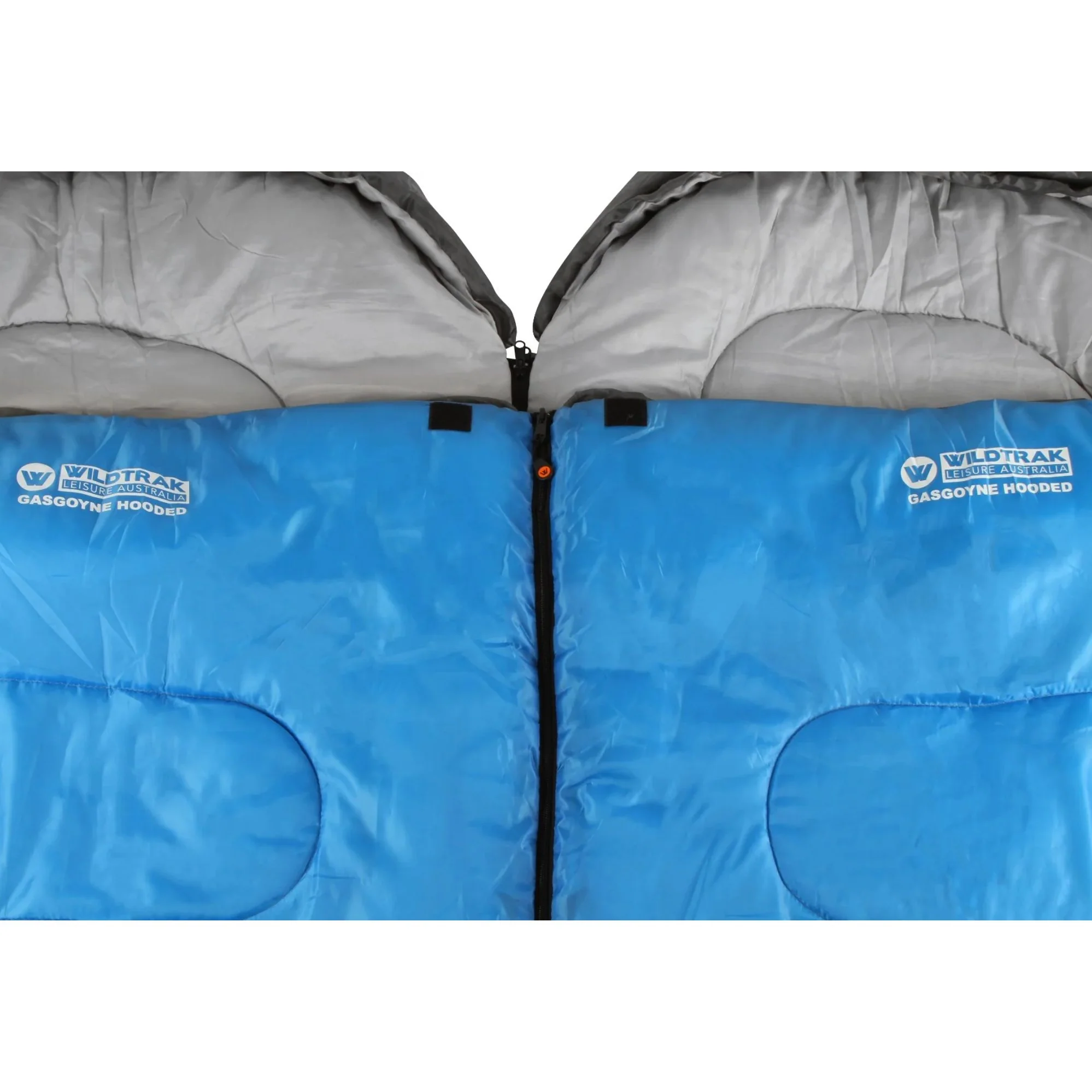 Gascoyne Twin Hooded Sleeping Bag, 5-10°C, Single or Double, Breathable Lining, Polyester Ripstop Outer, Auto Lock Zips, Sewn-in Storage Pocket, Hanging Loop, Storage Bag, 70x230cm - Image 4