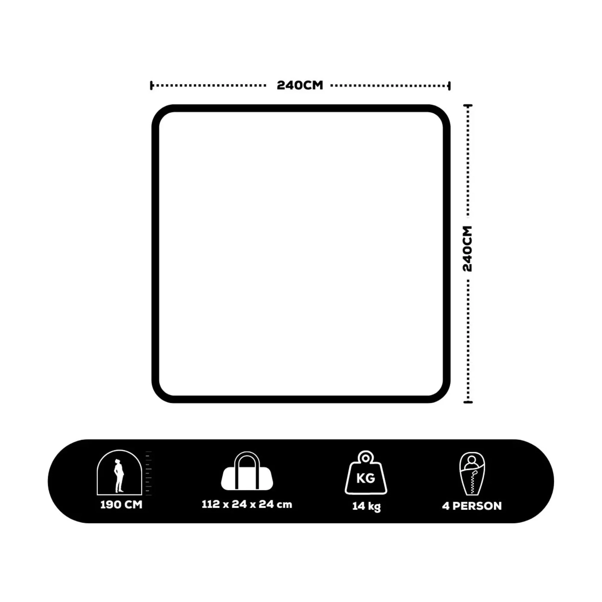 Coleman 4P Gold Series Evo Instant Up Tent, Weathertec - Image 7