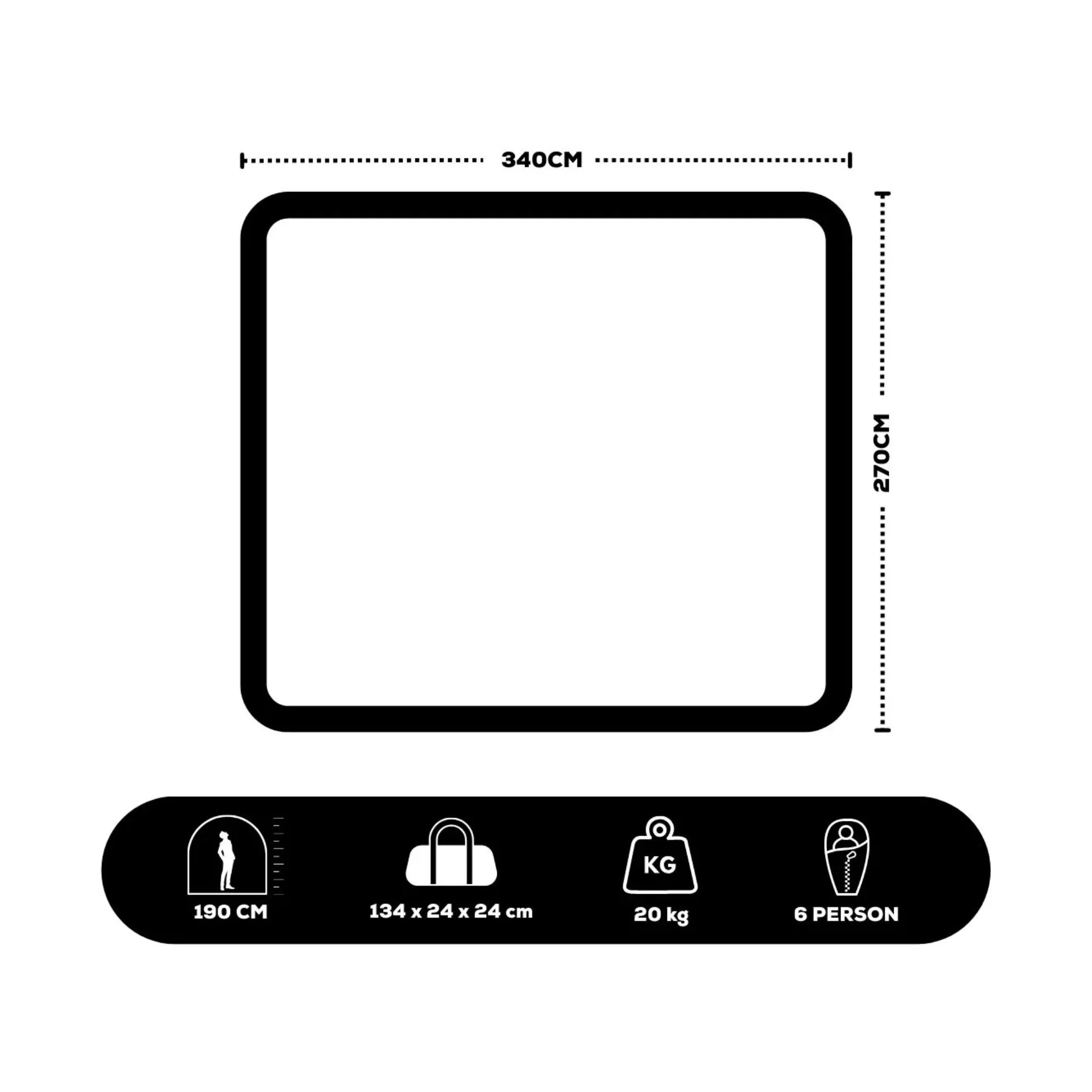 Coleman 6P Gold Series Evo Instant Up Tent, Weathertec - Image 8