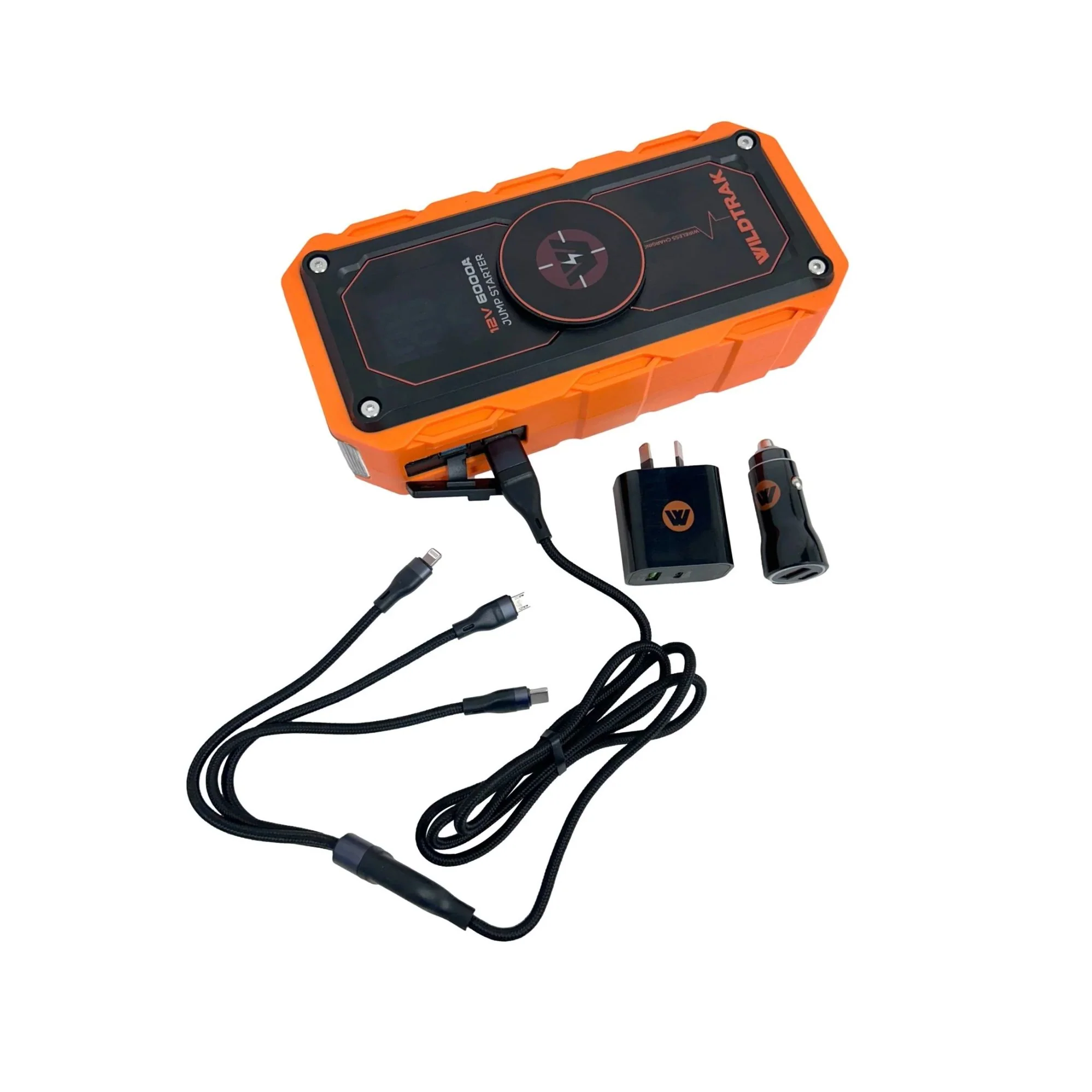 Wildtrak Heavy-Duty 6000A 26800mAh HP Lithium Car & 4WD Jump Starter (Petrol & Diesel) - Image 3