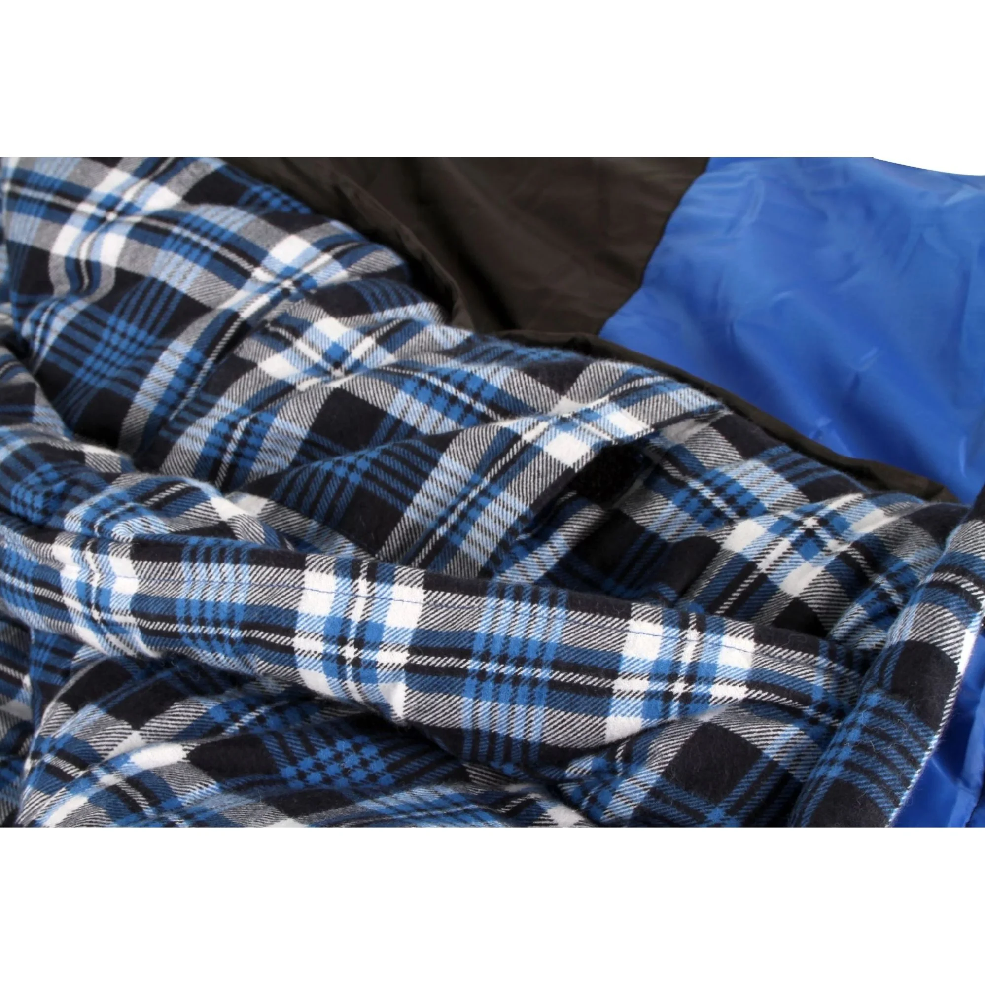 Kalgan Hooded Sleeping Bag, -2 to -7°C, Breathable Flannel Lining, Polyester Ripstop Outer, Auto Lock Zips, Sewn-in Storage Pocket, Hanging Loop, Storage Bag, 80x220cm - Image 3