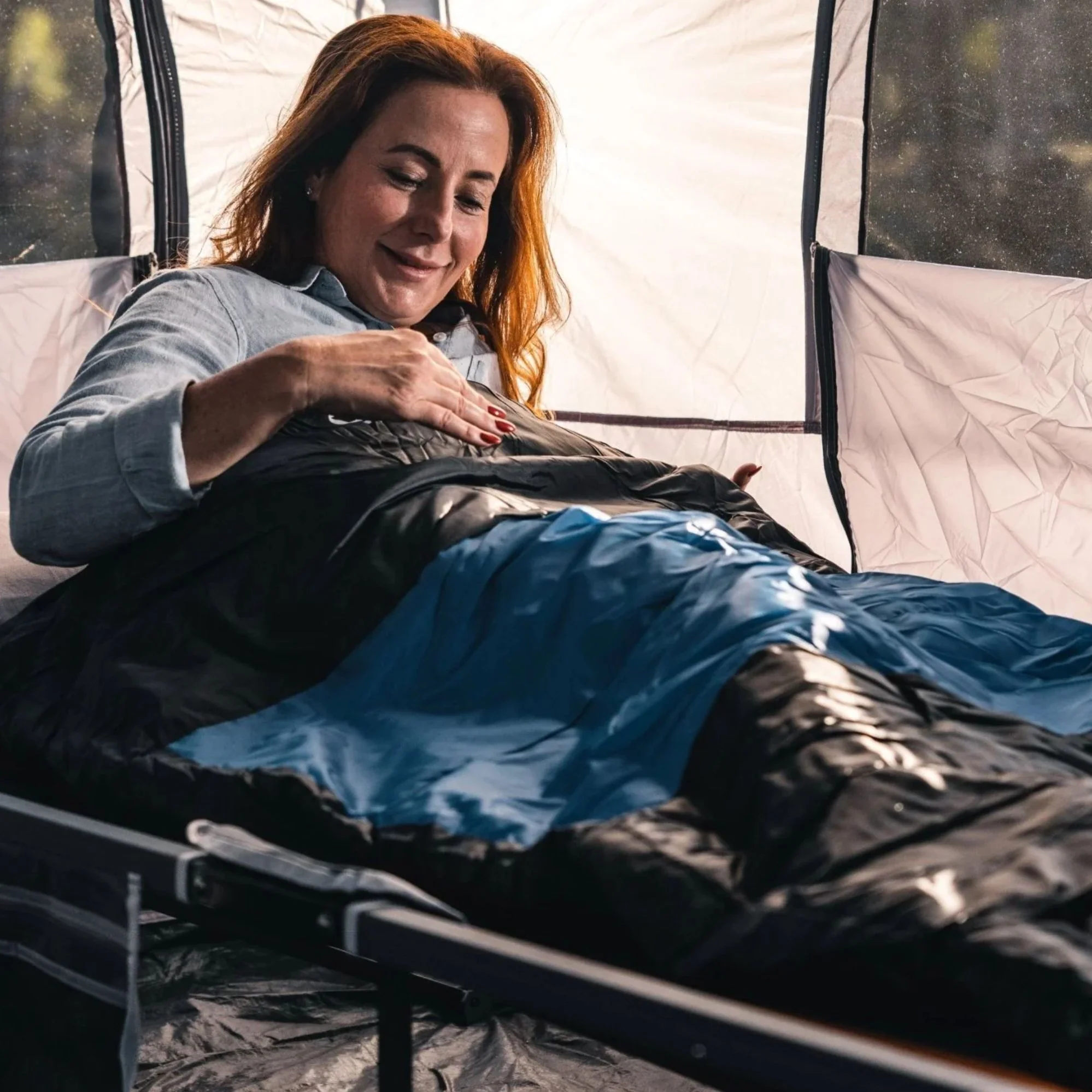 Kalgan Hooded Sleeping Bag, -2 to -7°C, Breathable Flannel Lining, Polyester Ripstop Outer, Auto Lock Zips, Sewn-in Storage Pocket, Hanging Loop, Storage Bag, 80x220cm - Image 4