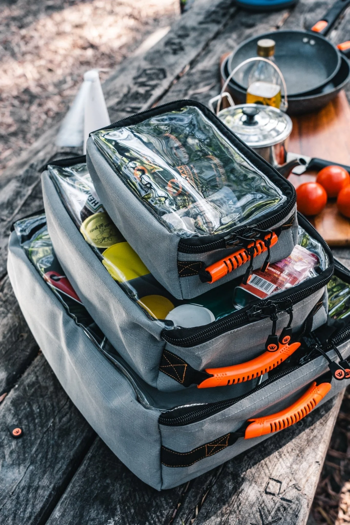 Medium Canvas Clear Top Storage Bag with Handles 35x20x10cm Heavy-Duty 400gsm Ripstop Canvas for 4WD & Camping - Image 5