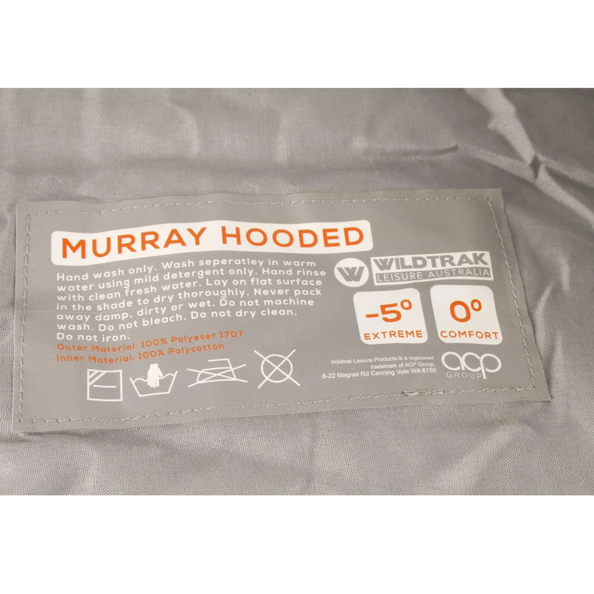 Murray Hooded Sleeping Bag, 0-5°C, Breathable Lining, Ripstop Fabric, Auto Lock Zips, Sewn-in Storage Pocket, Hanging Loop, Storage Bag, 80x230cm - Image 7