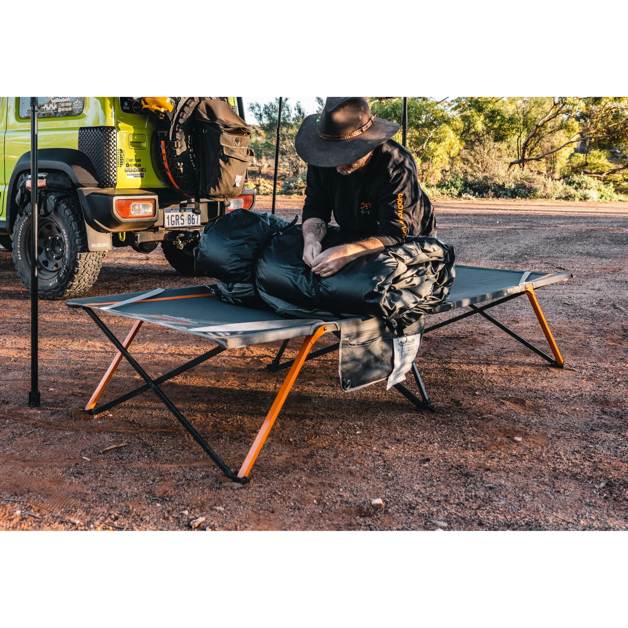 Queen Easy Up Stretcher Bed 200x144x42cm - Image 5