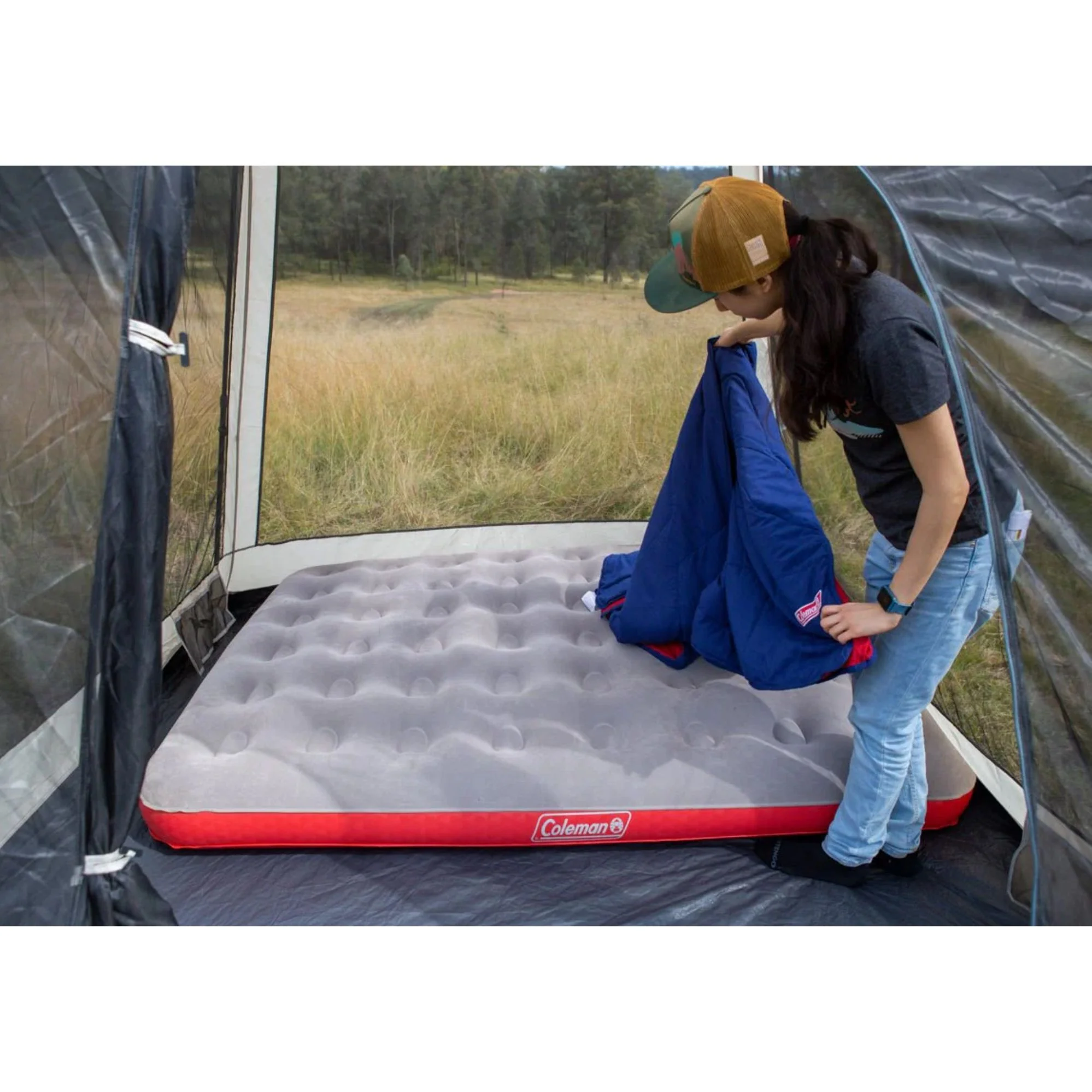 Queen Quickbed Plus Air Mattress, Heavy Duty PVC , Soft Plush Rayon Flocked Top, Double Lock Valve, 198 x 152 x 20cm - Image 4