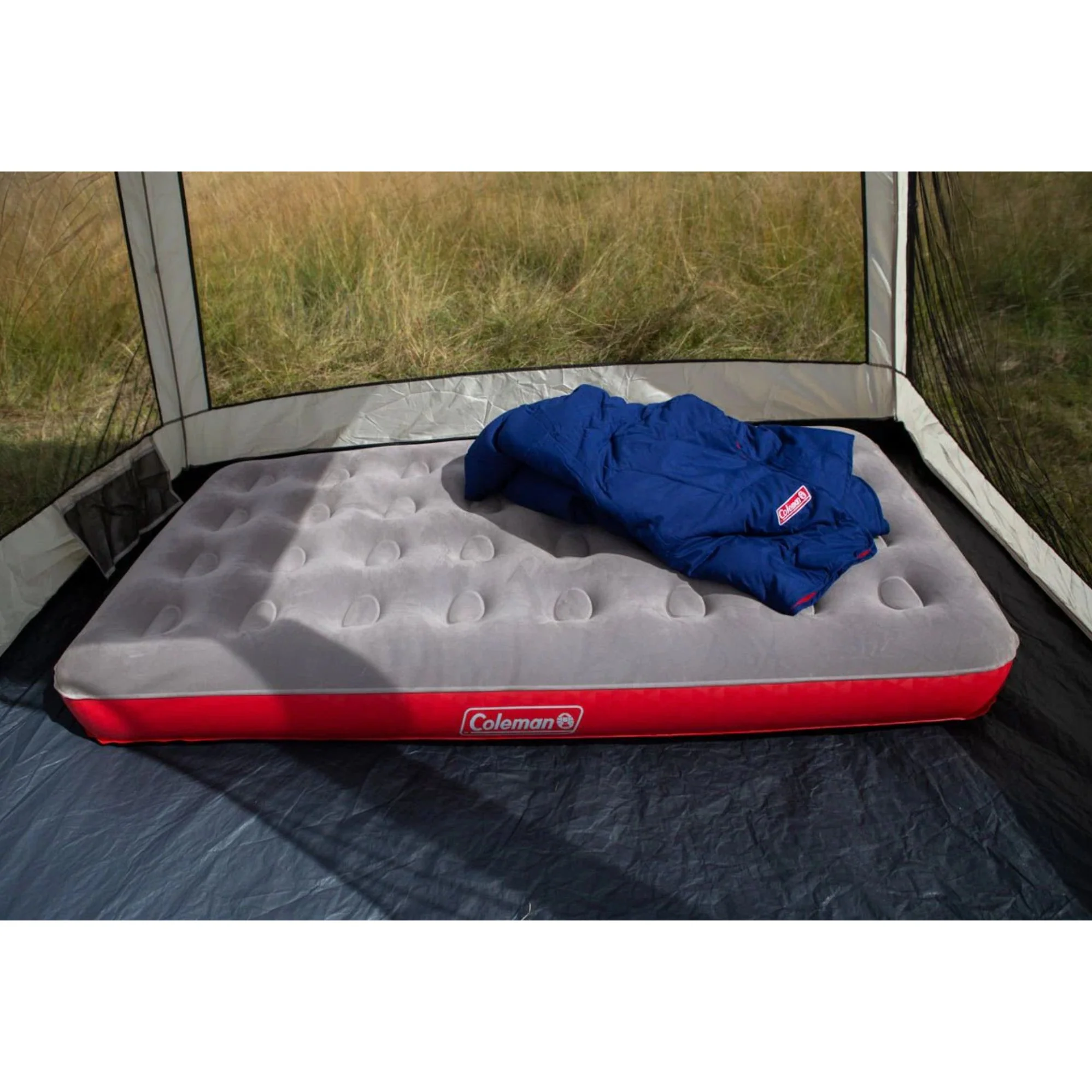 XL Single Quickbed Plus Air Mattress, Heavy Duty PVC , Soft Plush Rayon Flocked Top, Double Lock Valve,  187x 99 x24cm - Image 5