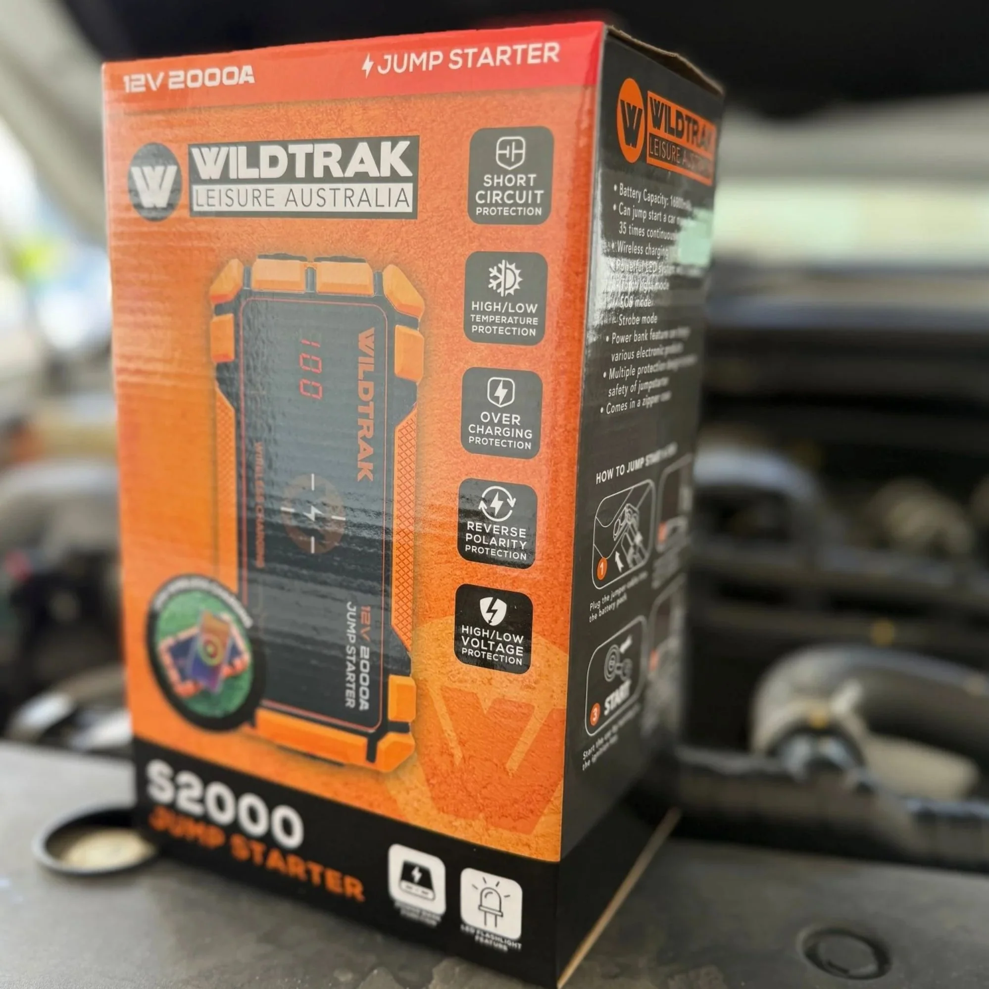 Wildtrak Heavy-Duty 2000A 16KMAH HP Lithium Jump Starter (Petrol & Diesel) - Image 25