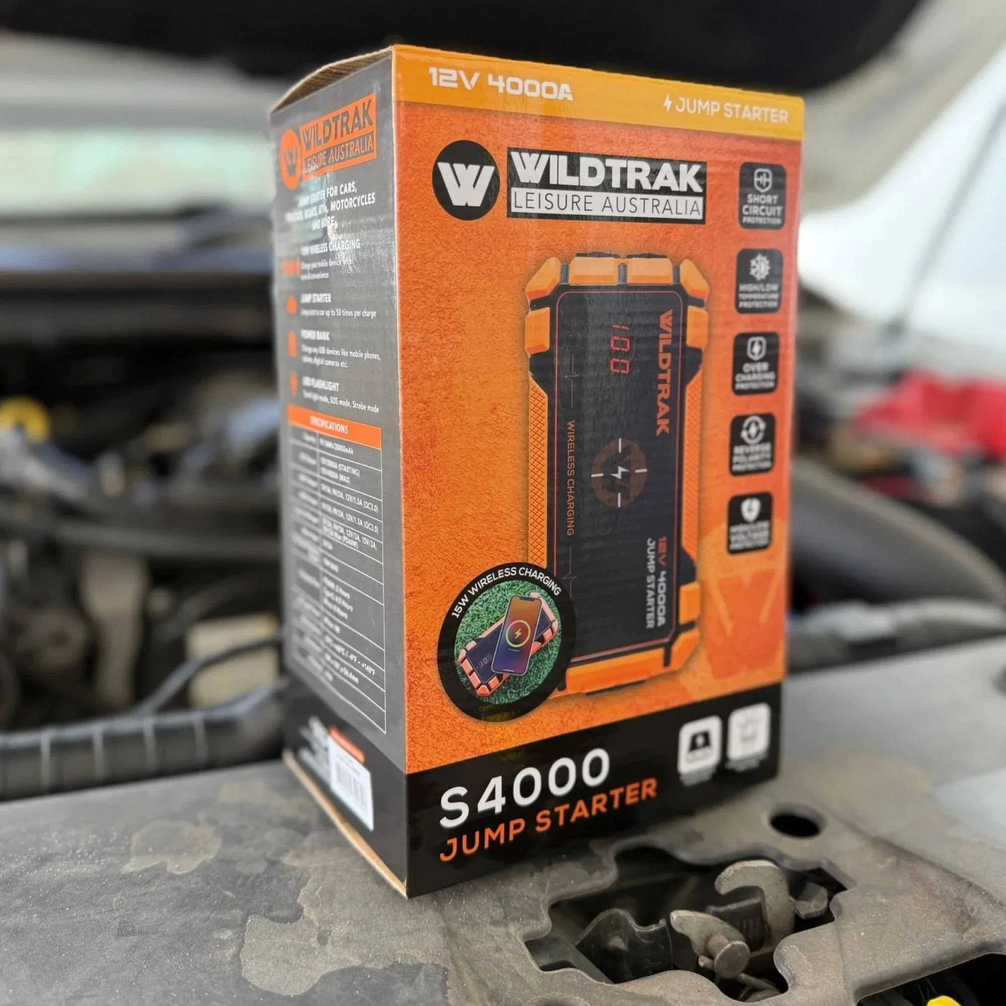 Wildtrak Heavy-Duty 4000A 28KMAH HP Lithium Car & 4WD Jump Starter (Petrol & Diesel) - Image 17